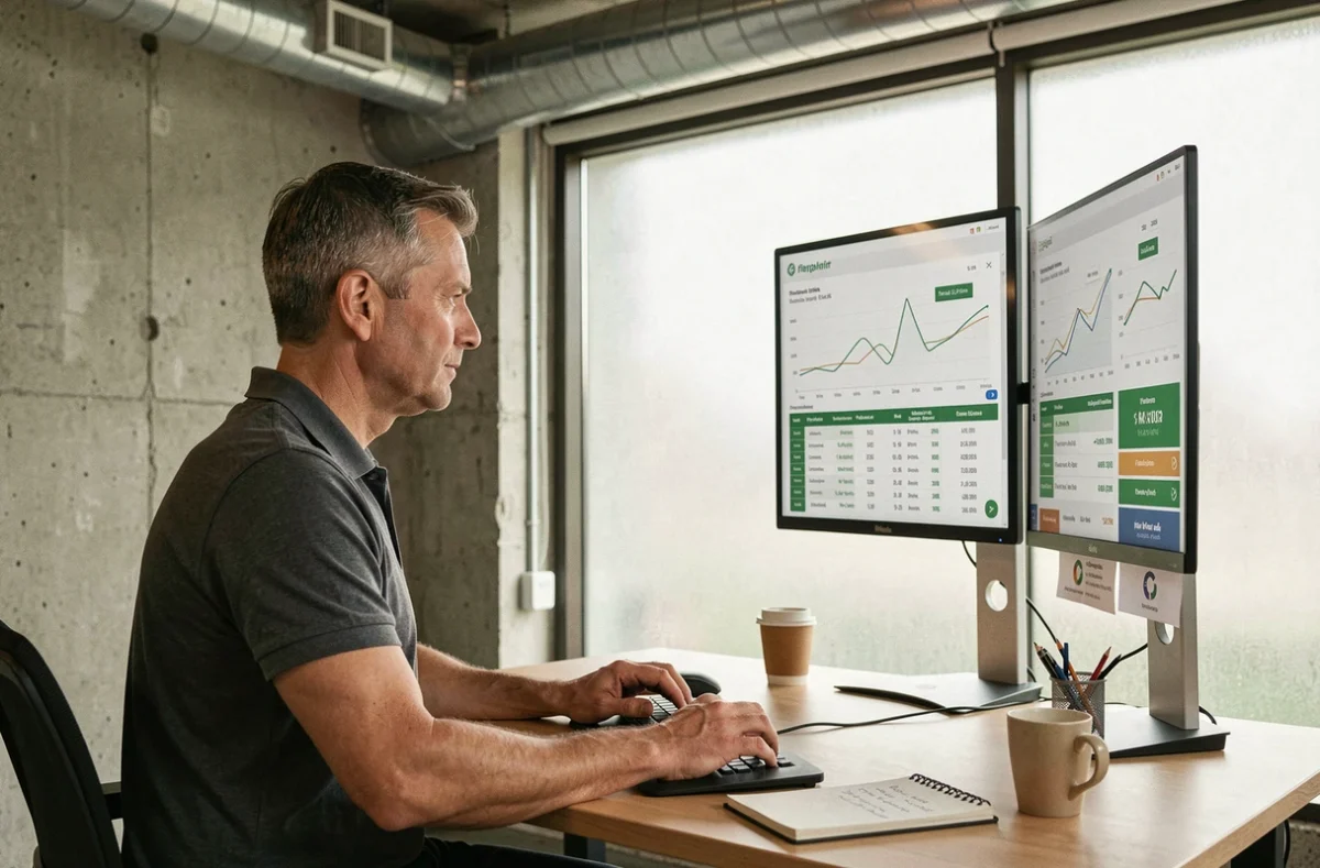 Trader analysant et comparant les meilleures prop firms pour le scalping sur l'ouverture de Londres