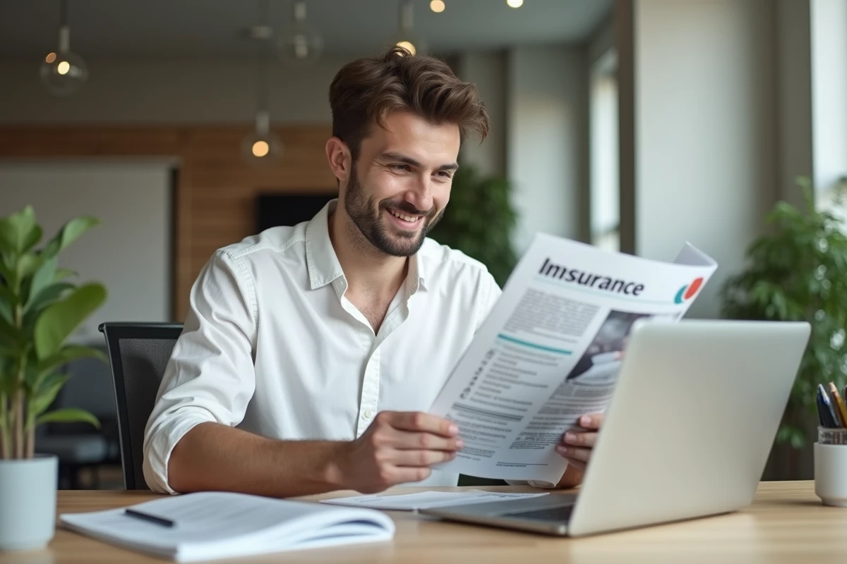 Jeune homme consulte un magazine d